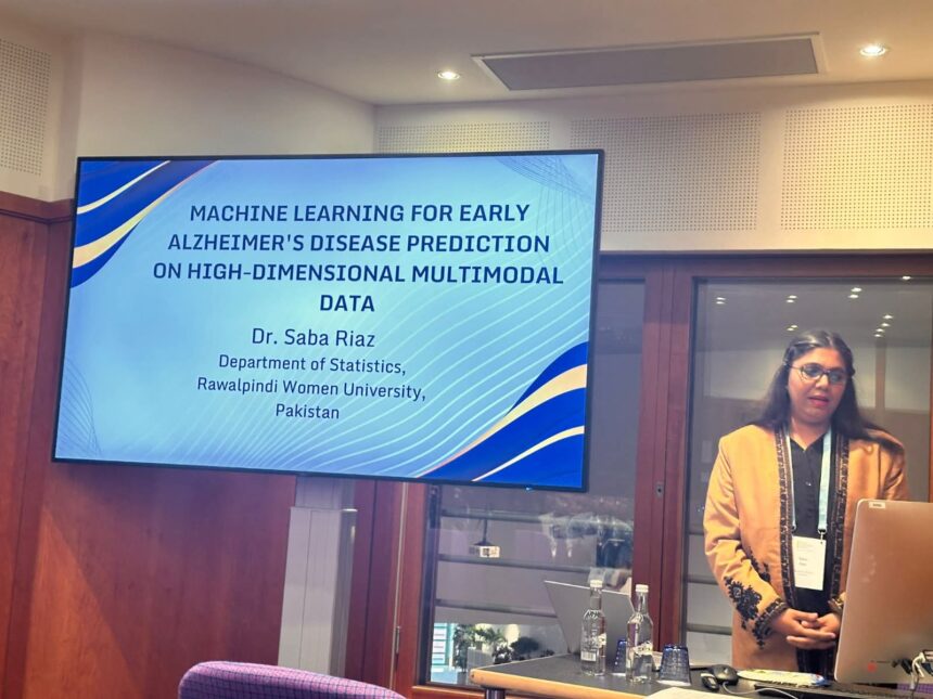 الزائمر پیش گوئی - ڈاکٹر صبا ریاض نے راولپنڈی ویمن یونیورسٹی کی نمائندگی کی