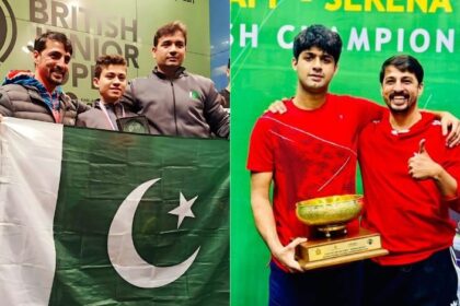 نیش کپ ۲۰۲۵ - نیش کپ ۲۰۲۵ میں پاکستانی اسکواش کھلاڑی میدان میں