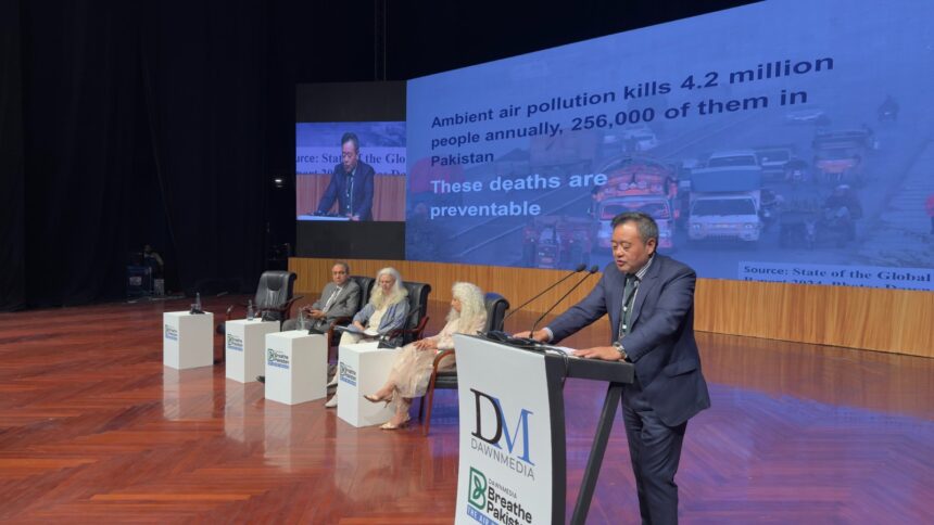 فضائی آلودگی - پاکستان میں فضائی آلودگی ہر دس منٹ میں پانچ اموات