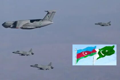 پاک فضائیہ - پاک فضائیہ کے تھنڈر بلاک تھری طیارے آذربائیجان پہنچ گئے