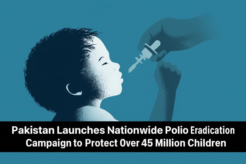 پولیو مہم - پاکستان میں ملک گیر پولیو مہم کا آغاز