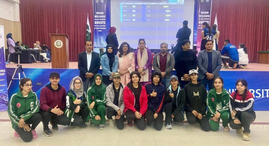 خواتین روئنگ - راولپنڈی یونیورسٹی میں خواتین روئنگ چیمپئن شپ کا آغاز