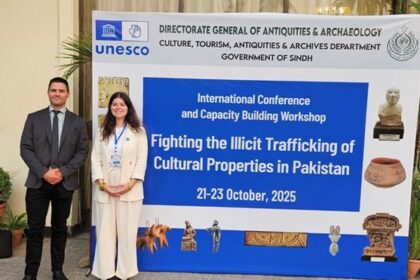 ثقافتی املاک - فرانسیسی وفد نے کراچی کانفرنس میں ثقافتی املاک کی حفاظت میں حصہ لیا