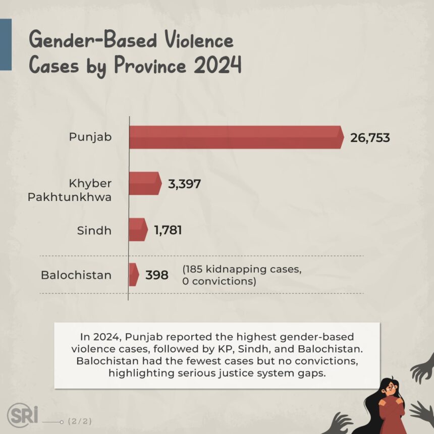 صنفی تشدد - دو ہزار چوبیس میں پاکستان میں تیس ہزار سے زائد تشدد کے کیسز