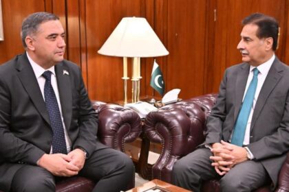 پارلیمانی رابطے - سردار ایاز صادق کی تاجک نائب اسپیکر سے ملاقات