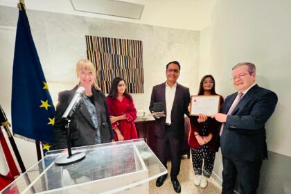 انسانی حقوق - فرانکو جرمن انعام پربھو ستیانی کو سونپا گیا