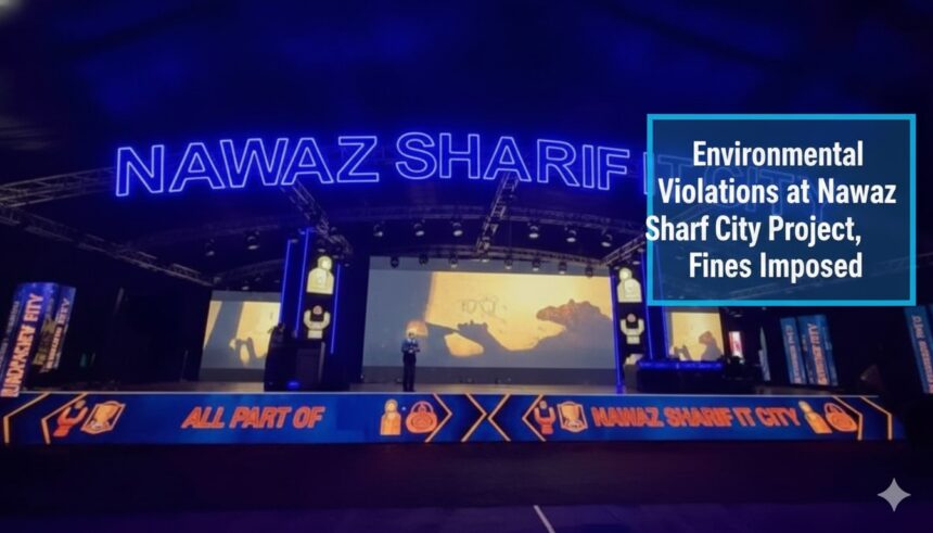 ماحولیاتی خلاف ورزیاں - نواز شریف آئی ٹی سٹی منصوبے پر ماحولیاتی خلاف ورزیاں