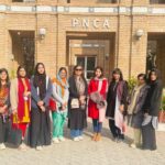 نمائش آتش - شعبۂ فنونِ لطیفہ کے طلبہ نے نمائش آتش کا معائنہ کیا