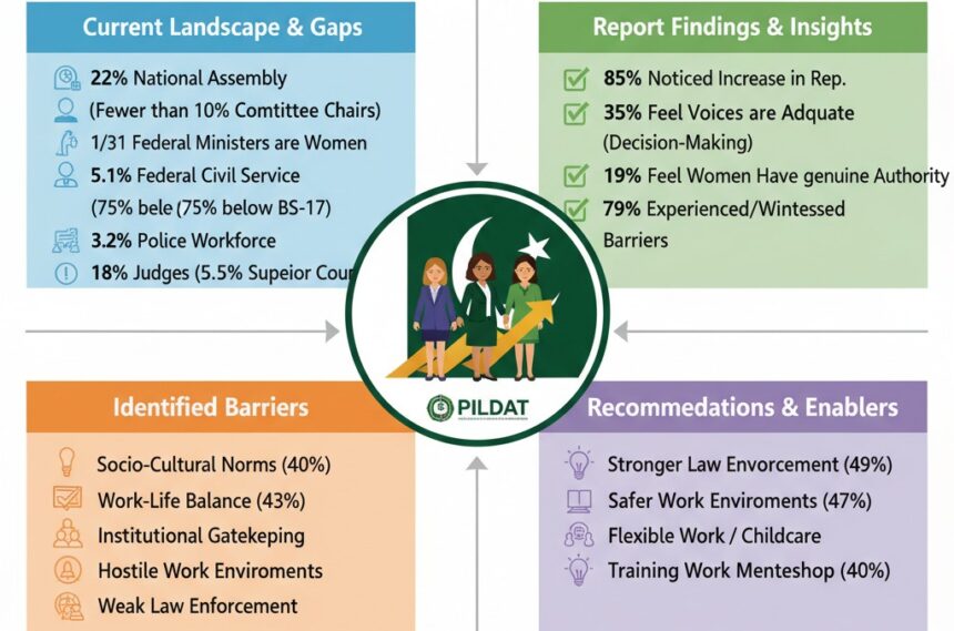 عورتوں کی شمولیت - عورتوں کی عوامی خدمات میں قیادت محدود ہے