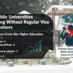 مستقل سربراہ - تئیس سرکاری جامعات مستقل سربراہ کے بغیر چل رہی ہیں
