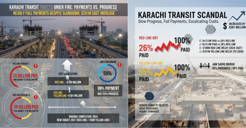 کراچی ٹرانزٹ منصوبے - کراچی ٹرانزٹ منصوبوں پر بھاری ادائیگیاں سوالات اٹھ گئے