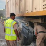 ٹریلر میں آگ - چکری کے قریب ٹریلر میں آگ موٹروے پولیس کی فوری کارروائی