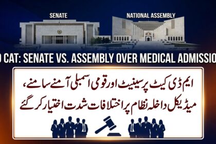 ایم ڈی کیٹ پر سینیٹ اور قومی اسمبلی آمنے سامنے، میڈیکل داخلہ نظام پر اختلافات شدت اختیار کر گئے