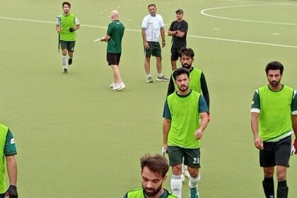 قومی ہاکی ٹیم کا ورلڈ کپ تربیتی کیمپ لاہور میں جاری