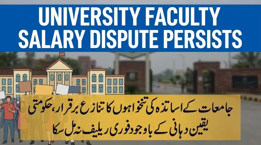 جامعات کے اساتذہ کی تنخواہوں کا تنازع برقرار، حکومتی یقین دہانی کے باوجود فوری ریلیف نہ مل سکا