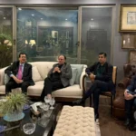 چیئرمین سینیٹ سید یوسف رضا گیلانی اور وزیر خزانہ محمد اورنگزیب کے اعزاز میں اسلام آباد میں عشائیہ