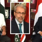 یمن کے سفیر محمد مطہر الشبی انٹرویو دیتے ہوئے