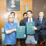 بارانی زرعی یونیورسٹی راولپنڈی میں نزاربایف یونیورسٹی کے وفد کے دورے کے موقع پر مفاہمتی یادداشت