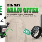 TECNO CAMON 50 Series promotion with free TECNO WATCH 3 Active and Revoo Y06 lucky draw