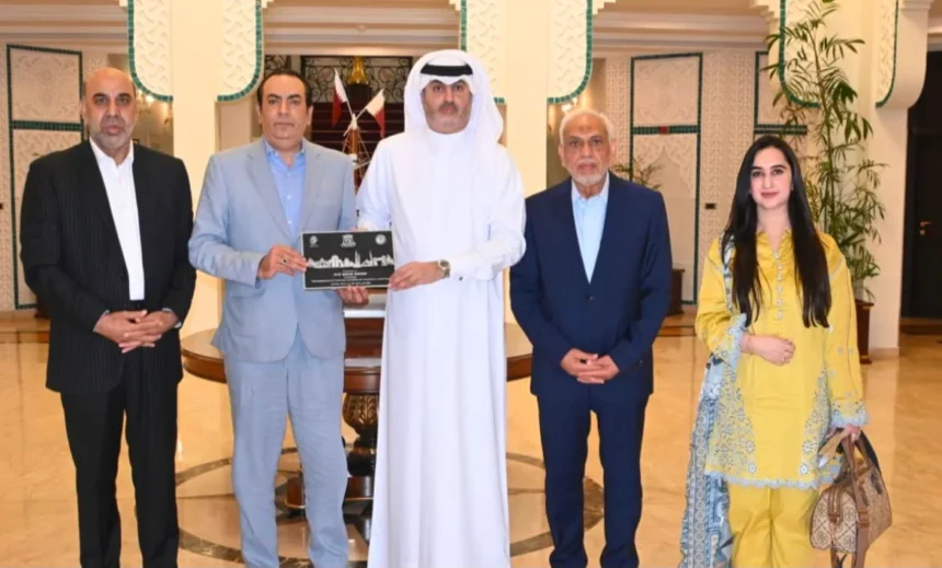 عاطف اکرام شیخ کی قطر کے سفیر علی مبارک علی عیسیٰ سے ملاقات