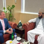 وفاقی وزیر سردار محمد یوسف کی مولانا عبدالخبیر آزاد اور ڈاکٹر لیف ہیٹ لینڈ سے ملاقات