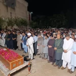 راجہ محمد یوسف مرحوم کی اہلیہ کی نماز جنازہ میں اہم شخصیات کی شرکت
