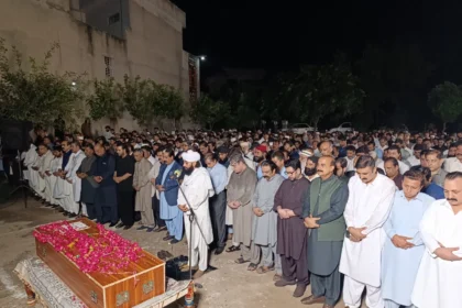 راجہ محمد یوسف مرحوم کی اہلیہ کی نماز جنازہ میں اہم شخصیات کی شرکت