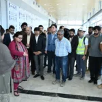 وفاقی وزیر شزہ فاطمہ خواجہ اسلام آباد آئی ٹی پارک کے تعمیراتی کام کا جائزہ لیتے ہوئے