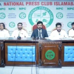 نیشنل پریس کلب اسلام آباد میں غیر ملکی میڈیکل گریجویٹس کی پریس کانفرنس