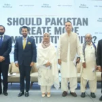 بیرسٹر دانیال چوہدری اسلام آباد میں پالیسی ورکشاپ سے خطاب کرتے ہوئے