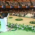 چیئرمین سینیٹ سید یوسف رضا گیلانی یوم آزادی تقریب سے خطاب کرتے ہوئے