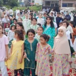 اسلام آباد میں جماعت اسلامی کے زیر اہتمام یوم آزادی کی تقریب میں بچے اور نوجوان شریک