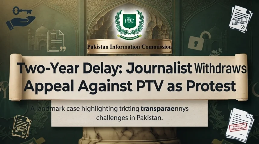 صحافی سعدیہ مظہر کی پی ٹی وی کے خلاف آر ٹی آئی اپیل واپس لینے کی خبر