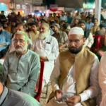 جماعت اسلامی اسلام آباد کے پٹرولیم لیوی کے خلاف احتجاجی دھرنے کا منظر