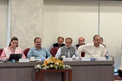 پارلیمنٹ ہاؤس میں قومی اسمبلی قائمہ کمیٹی کے اجلاس کا منظر