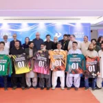 کراچی میں ٹاؤنز پریمیئر لیگ کی افتتاحی تقریب میں ناصر حسین شاہ شریک