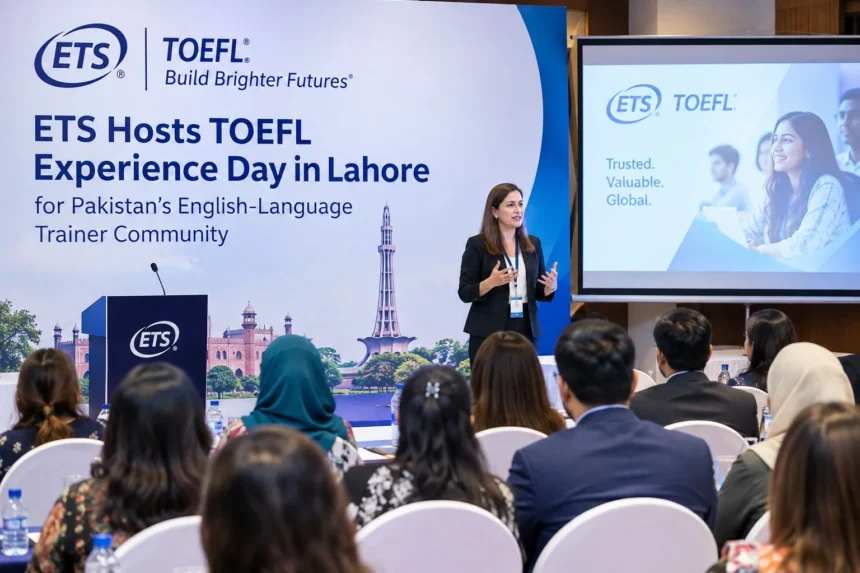 لاہور میں ETS TOEFL ایکسپیریئنس ڈے کے شرکا تربیتی نشست میں شریک