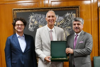 کرسٹوف شمڈ کی ڈپٹی اسپیکر قومی اسمبلی سے پارلیمنٹ ہاؤس اسلام آباد میں ملاقات