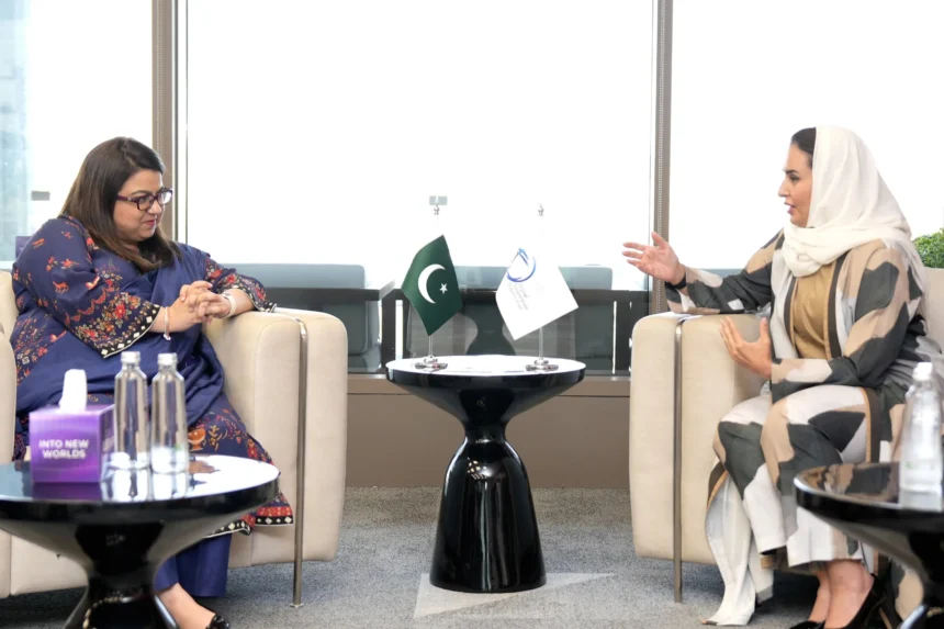 وفاقی وزیر آئی ٹی شزہ فاطمہ خواجہ کی دیمہ الیحیٰ سے ریاض میں ملاقات