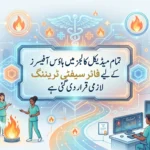 میڈیکل کالج میں ہاؤس آفیسرز کے لیے فائر سیفٹی تربیت