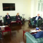 وفاقی وزیر اعظم نذیر تارڑ کی جرمن کمشنر تھامس ریچل اور جرمن سفیر انا لیپل سے ملاقات