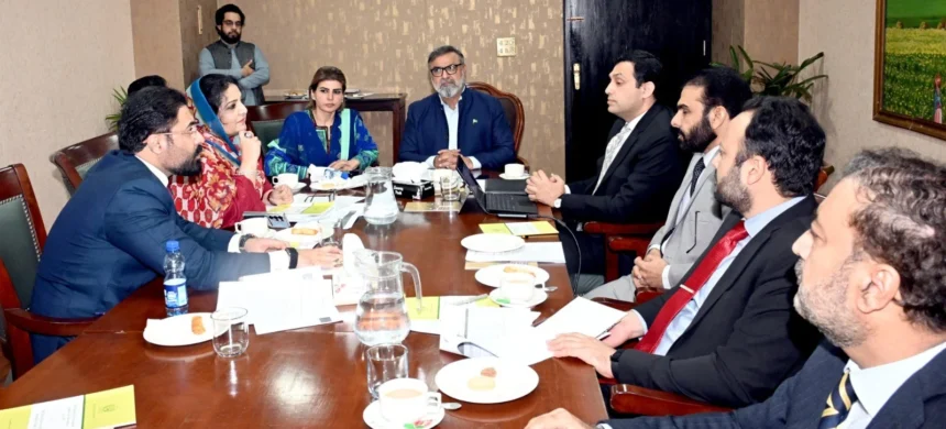 پارلیمنٹ ہاؤس میں سینیٹ کمیٹی کے اجلاس کا منظر