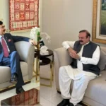 چیئرمین سینیٹ سید یوسف رضا گیلانی سے طارق فضل چوہدری کی ملاقات