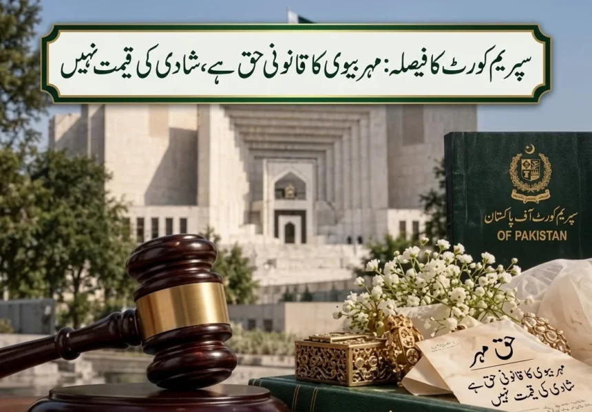 سپریم کورٹ آف پاکستان کی عمارت جہاں حق مہر اور نکاح نامے سے متعلق فیصلہ سنایا گیا