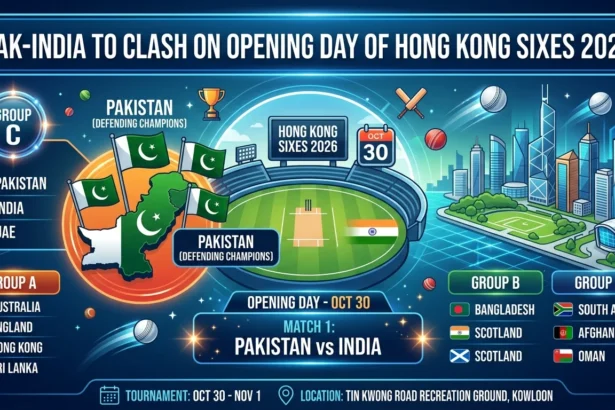 ہانگ کانگ سکسز 2026 میں پاکستان اور بھارت کے میچ کا شیڈول