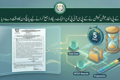 خیبر پختونخوا انفارمیشن کمیشن کا KPCIP کو معلومات فراہم کرنے کا حکم