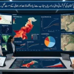 پاکستان میں سیلاب سے متاثرہ زرعی اور رہائشی علاقے