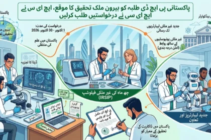 ایچ ای سی کی پی ایچ ڈی طلبہ کے لیے غیر ملکی ریسرچ فیلوشپ کا اعلان