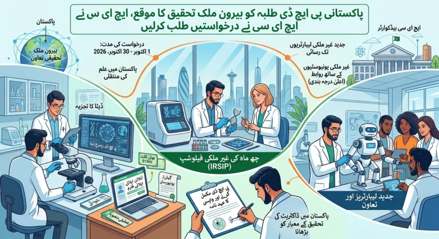 ایچ ای سی کی پی ایچ ڈی طلبہ کے لیے غیر ملکی ریسرچ فیلوشپ کا اعلان