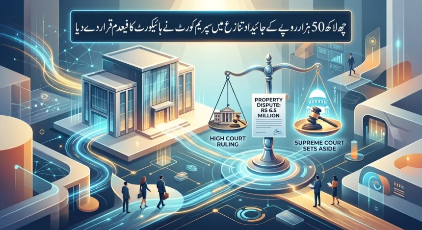 سپریم کورٹ آف پاکستان کی عمارت جہاں رجسٹرڈ بیع نامے کے تنازع کا فیصلہ سنایا گیا